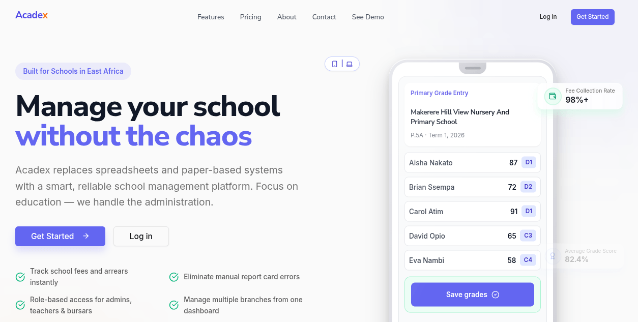 Acadex preview